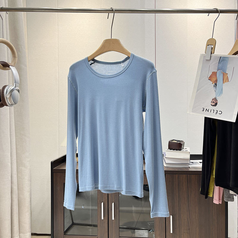 Chemise à manches longues pour femmes en jersey doux avec coupe ergonomique Chic & Stil
