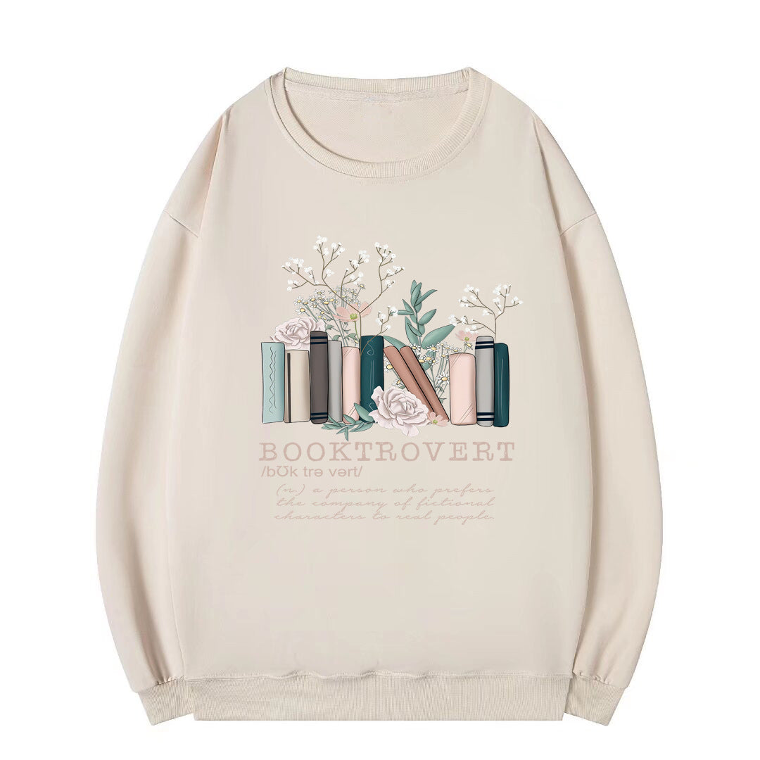 Sweat-shirt pour femmes avec un design de livre ludique et une lettering inspirante Chic & Stil