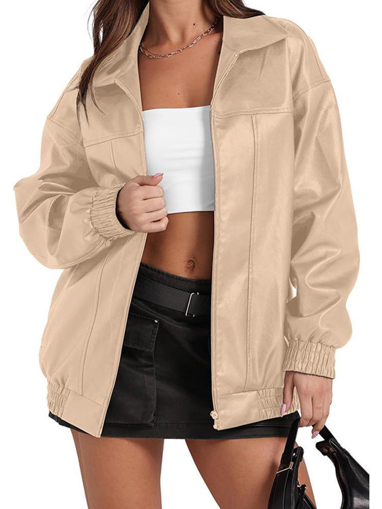 Ladies Oversized Casual Clothing with Elastic Cuffs and Practical Pockets Lune London