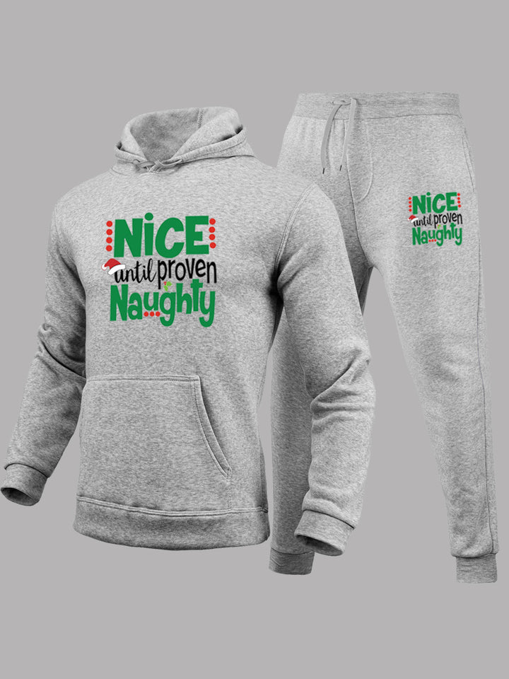 Women Hoodie and Jogging Pants Set with Humorous Print Lune London