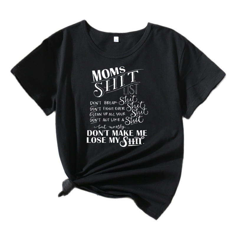 Women Casual Graphic T-shirt Lune London 1751262401