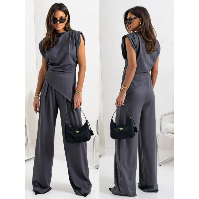 Ladies Sophisticated Wide Leg Jumpsuit Lune London