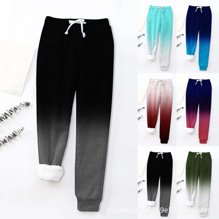 Fleece jogger pants for women with warm inner lining and elastic waistband Lune London