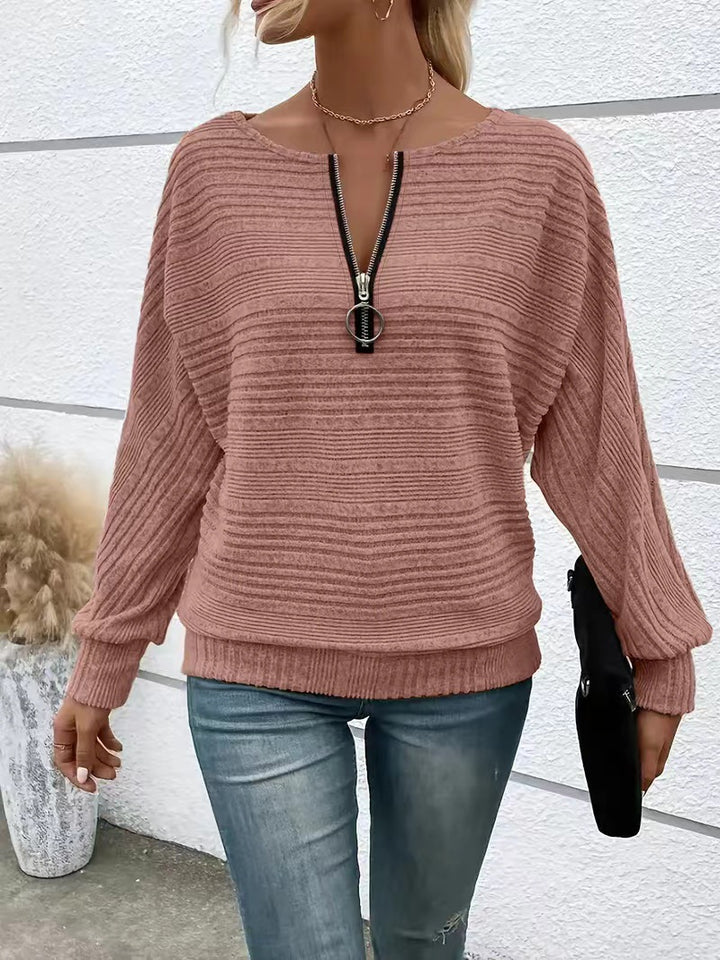 Women High-end casual with zipper closure and textured design Lune London