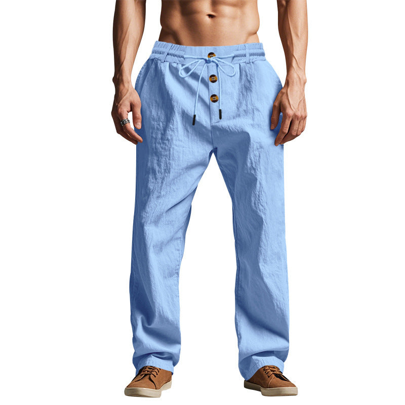 Casual leisure pants for men, comfortable and airy, with a wide cut Lune London