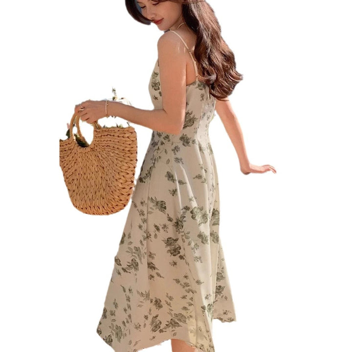 Lune London Floral A-line Midi Dress for Women
