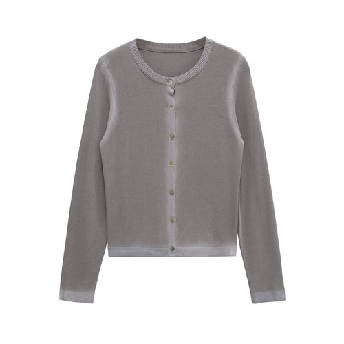 Ladies Elegant vest with fine button placket and round neckline Lune London