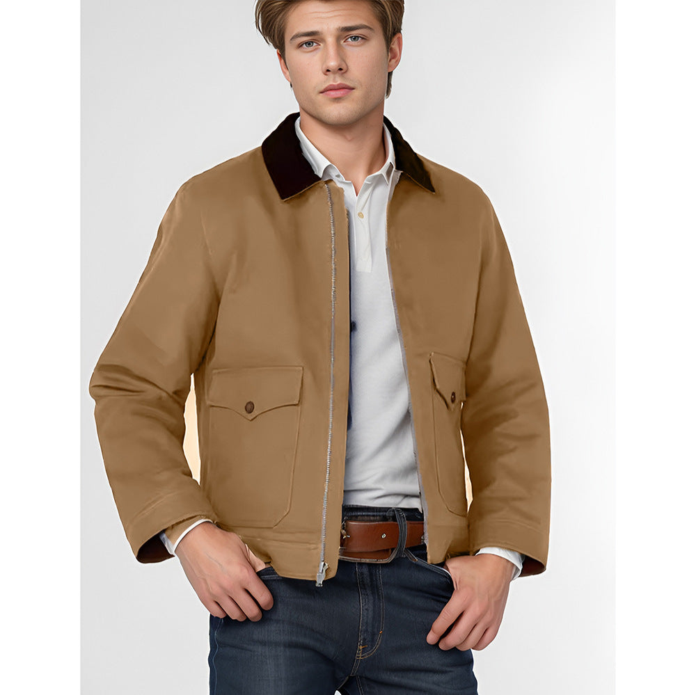 Rustic utility jacket for men with practical pockets Lune London