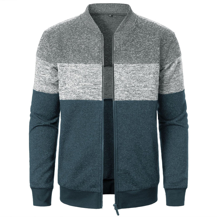 Men's sports jacket with modern stripe pattern and elastic finish Lune London