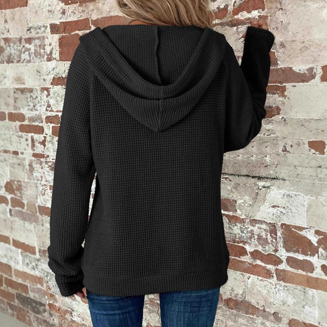 Women’s hooded jacket with a structured quilted look and practical pockets Lune London