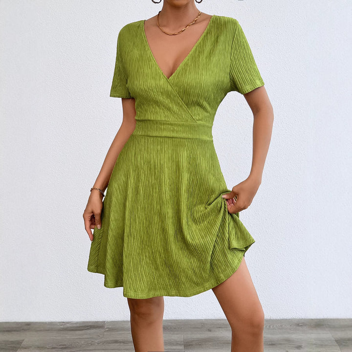 Wrap dress for women with V-neck and fluid fabric Chic & Stil