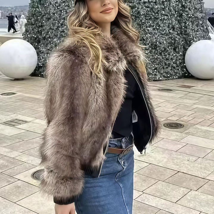 Ladies military-inspired short jacket Lune London