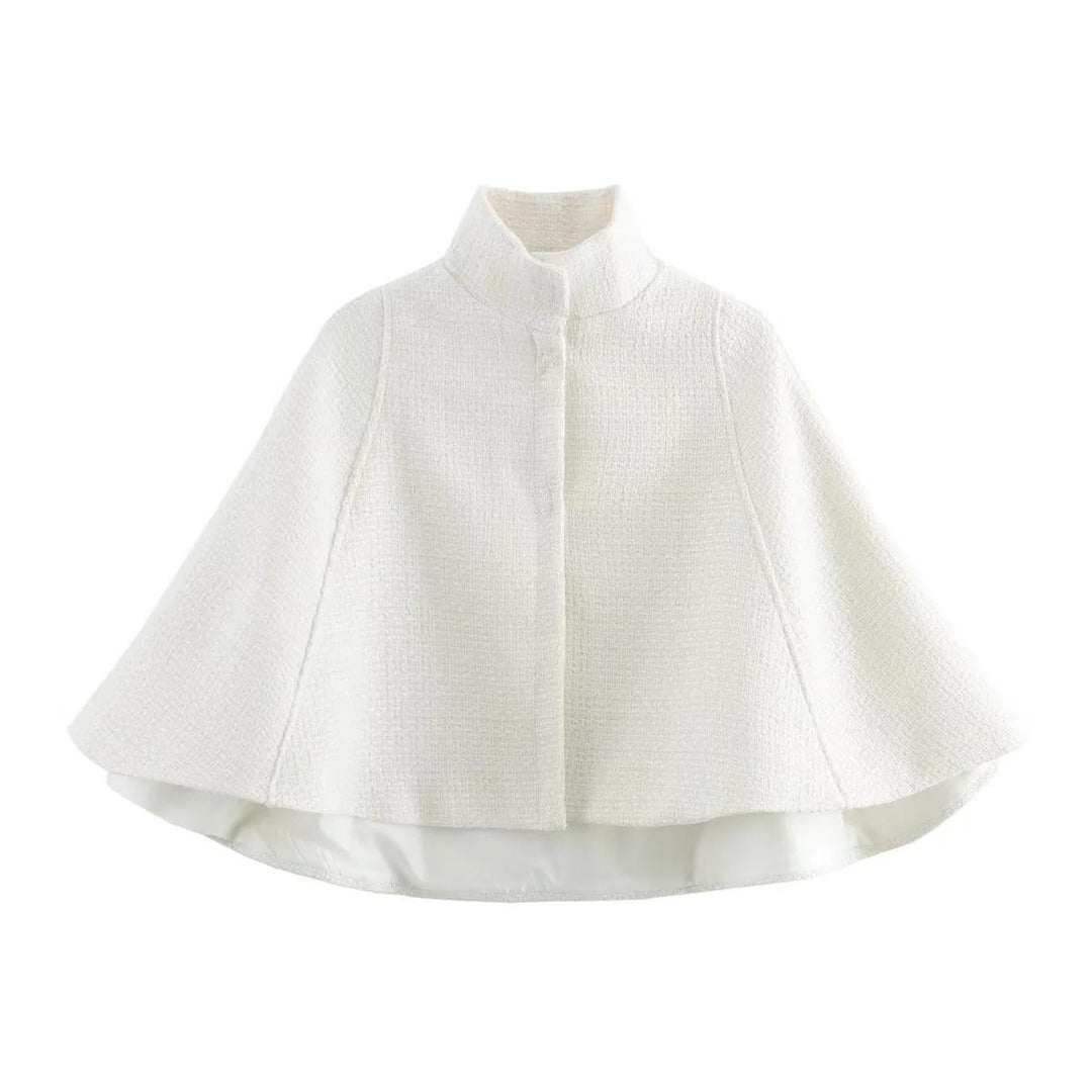 Elegant coat jacket for women in structured fabric Lune London