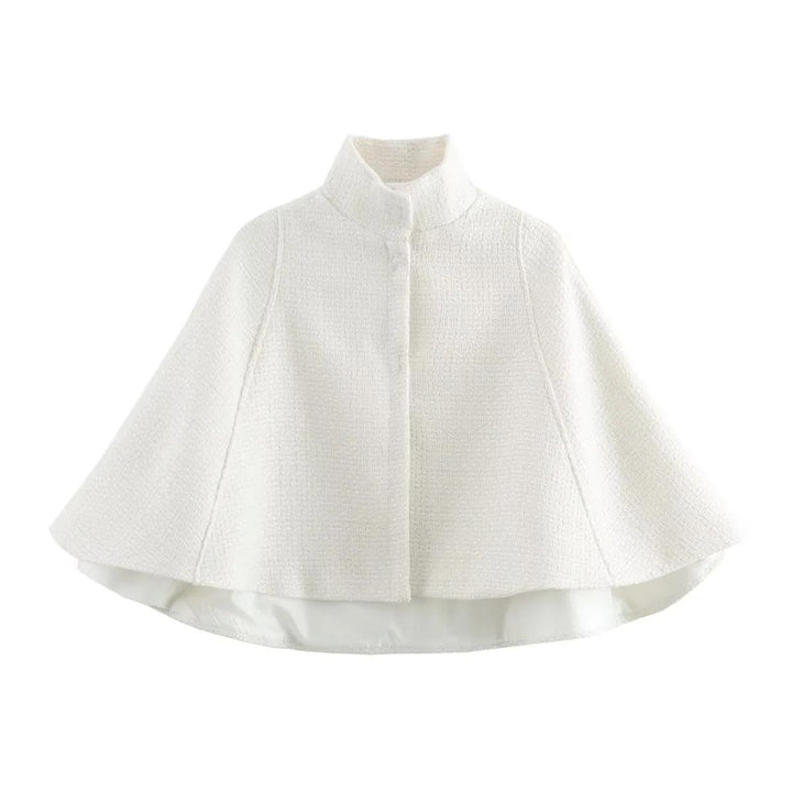 Elegant coat jacket for women in structured fabric Lune London