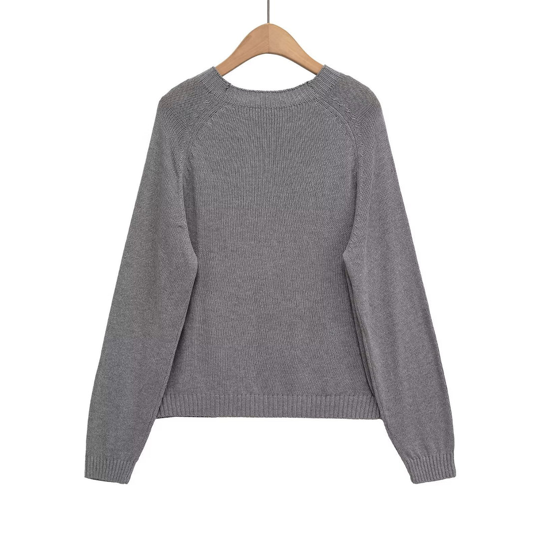 Women's sweatshirt with button placket Lune London