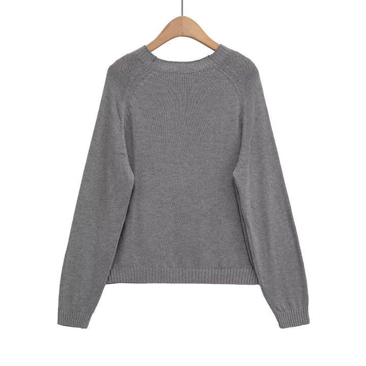 Women's sweatshirt with button placket Lune London
