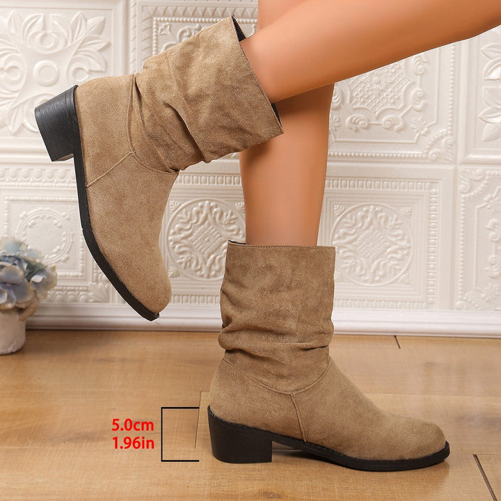 Women's Fashion Boots with Casual Slouch Design Lune London