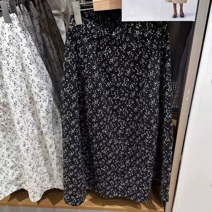 Jupe midi femme avec taille élastique et poches latérales Chic & Stil
