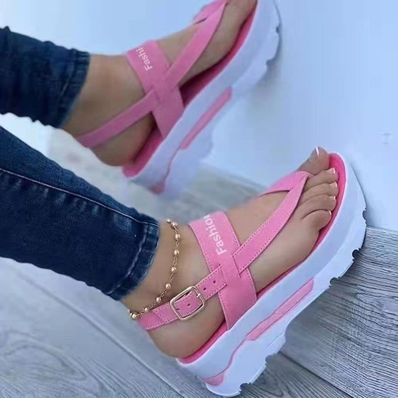 Ladies Trendy Platform Sandals Lune London