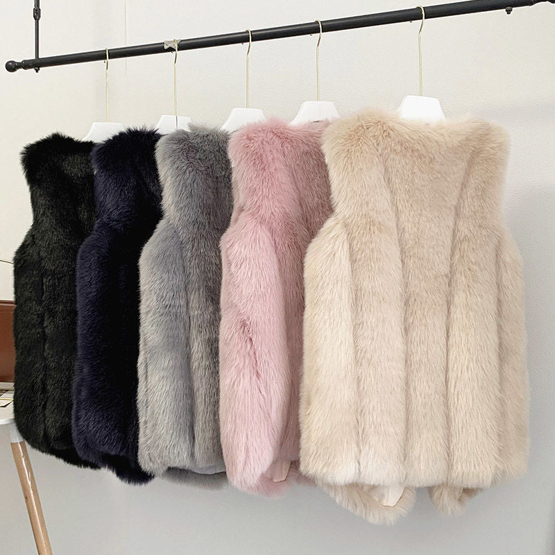 Ladies fur vest Lune London