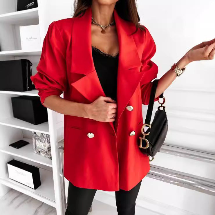 Lune London double-breasted structured blazer for women