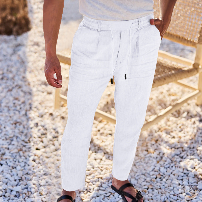 Comfortable chino pants for men with elastic waist and practical pockets Lune London
