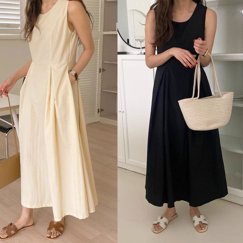 Classic A-line maxi dress for women Lune London