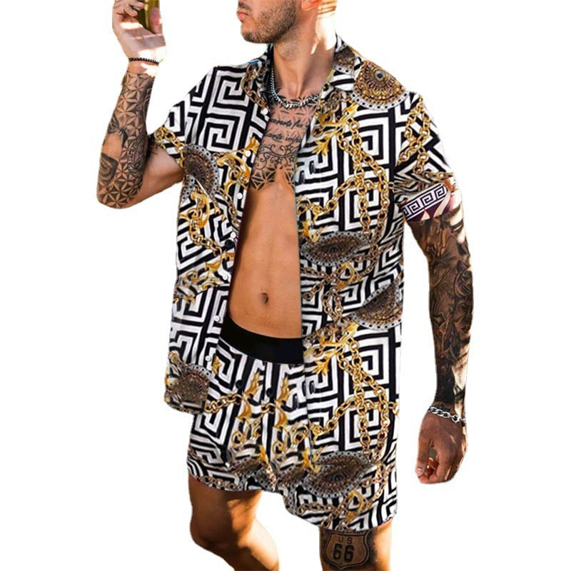 Elegant matching short sleeve set for men Lune London