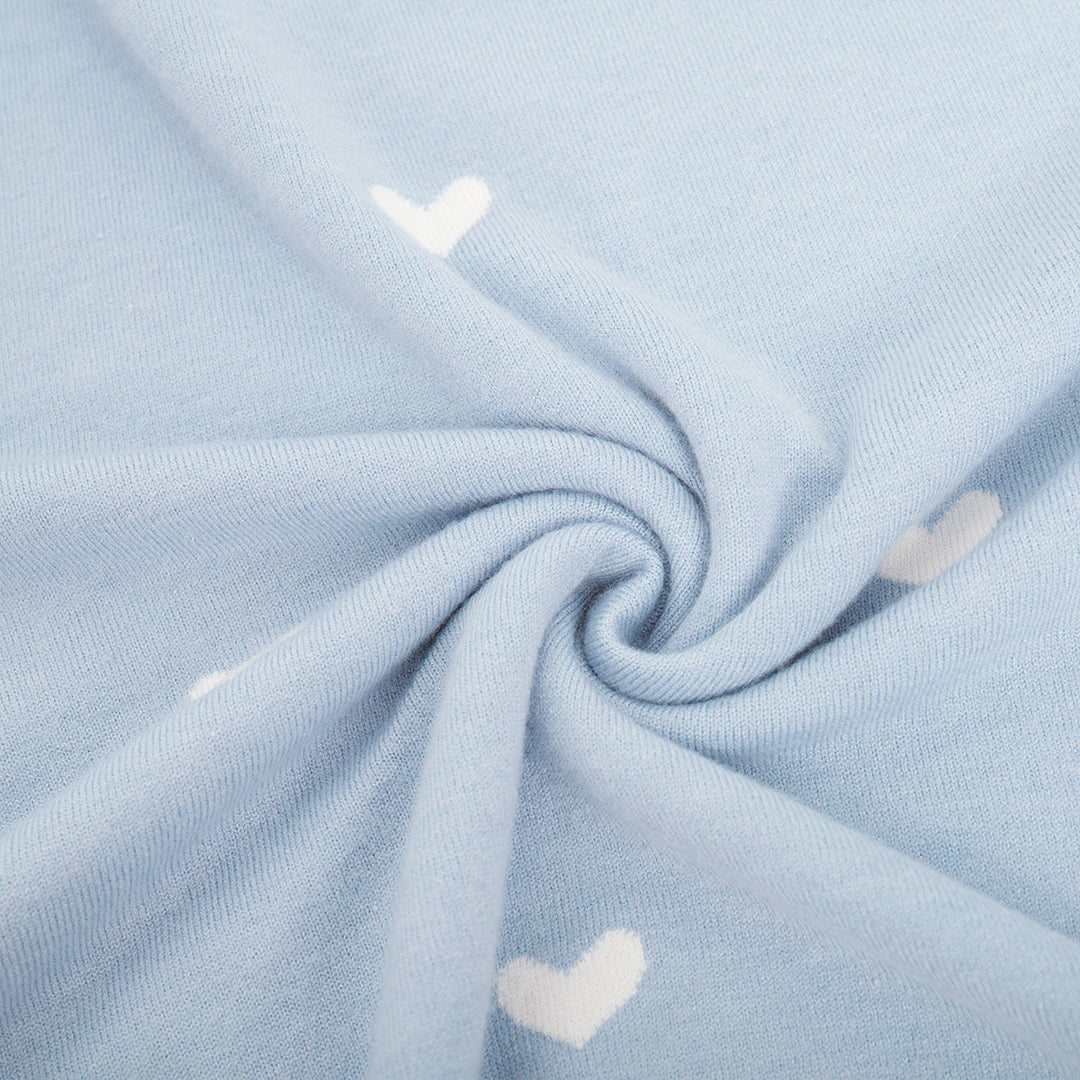 Sweat-shirt surdimensionné confortable pour femmes avec motif en forme de cœur Chic & Stil
