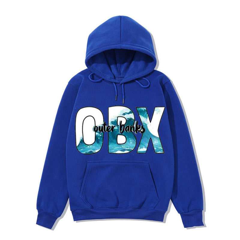 Women's Hooded Sweatshirt with Maritime Graphic Design Chic & Stil