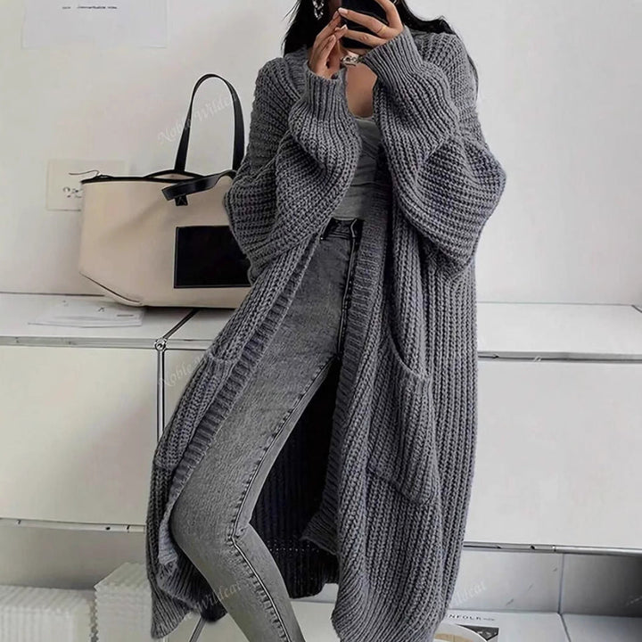 Women's Oversized Knit Coat Lune London