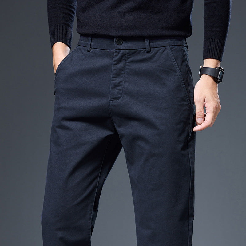 Comfortable chino pants for men with practical side pockets Lune London