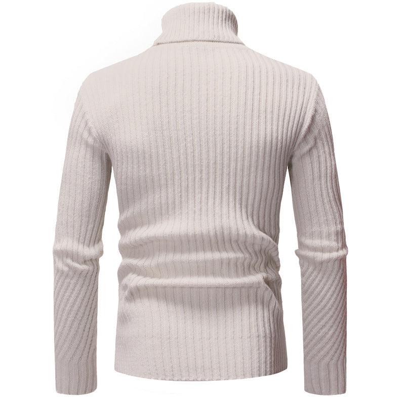 Trendy turtleneck sweater for men with textured design Lune London