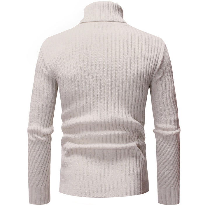 Trendy turtleneck sweater for men with textured design Lune London