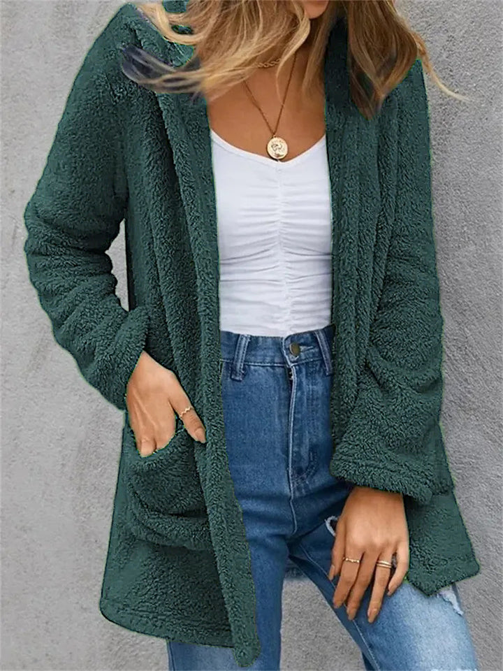 Lune London women's open fleece coat