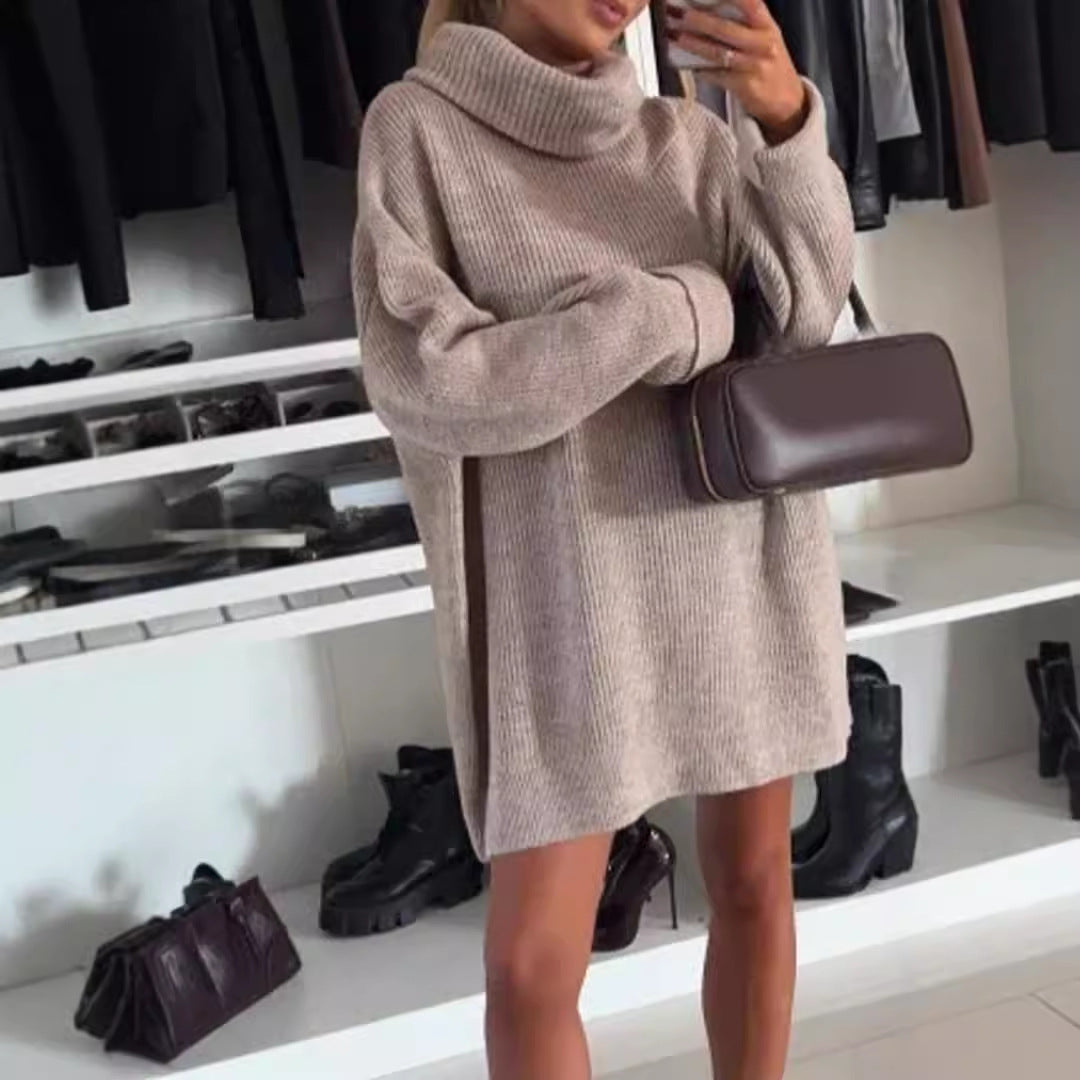 Pull en tricot cosy pour femmes avec col montant Chic & Stil