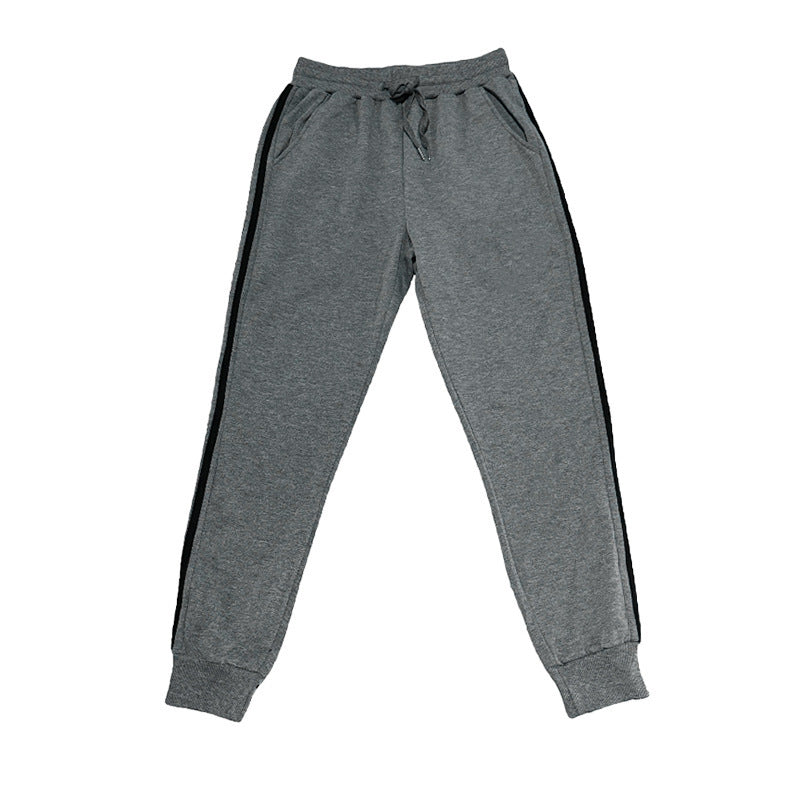 Sports jogger pants for men with contrasting side stripes Lune London
