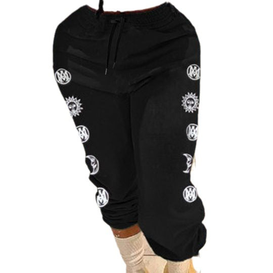 Casual women's jogger pants with unique pattern Lune London
