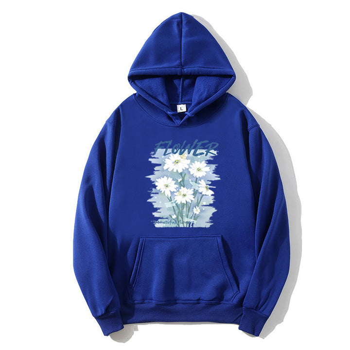 Women's hoodie with floral graphic print Chic & Stil