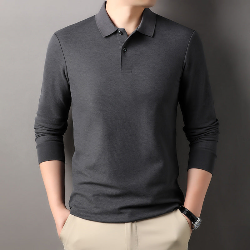 Long sleeve polo shirt for men in breathable functional material Lune London