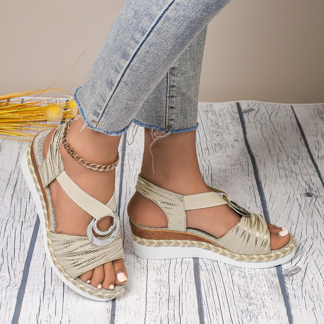 Ladies Espadrilles Wedges Stylish Lune London
