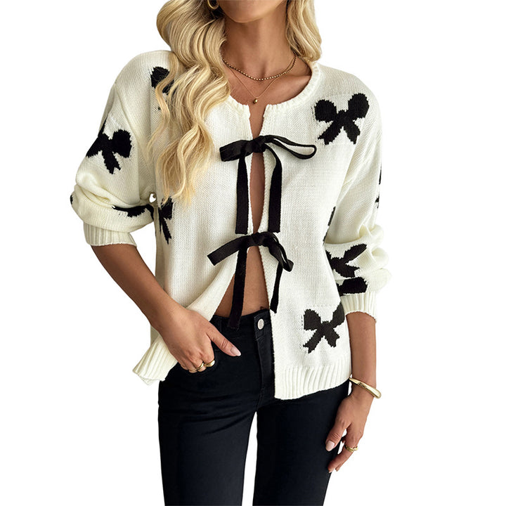 Women's sweater with knot pattern and comfortable fit Lune London