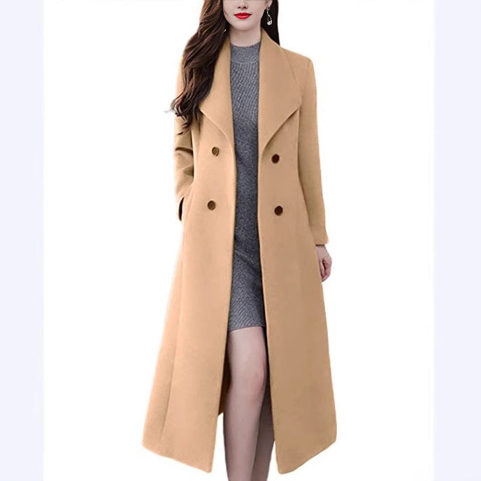 Ladies Long Wool Coat Lune London