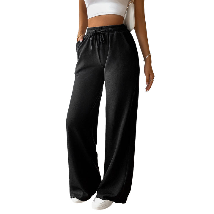 Lune London high-waisted casual pants for women with elastic waistband