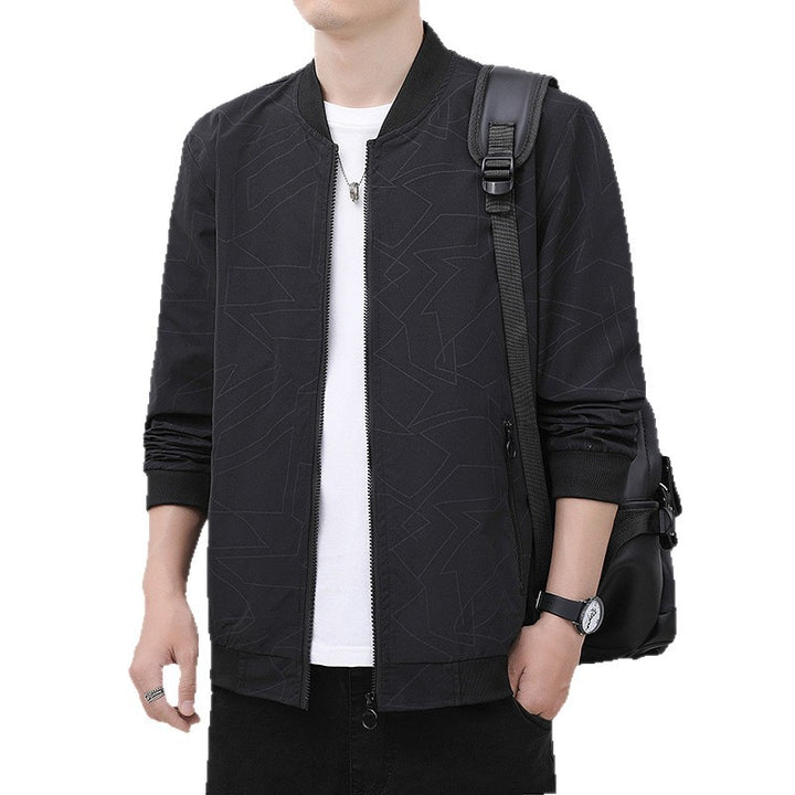 Lightweight bomber jacket for men with a sporty fit and practical zippered pockets Lune London
