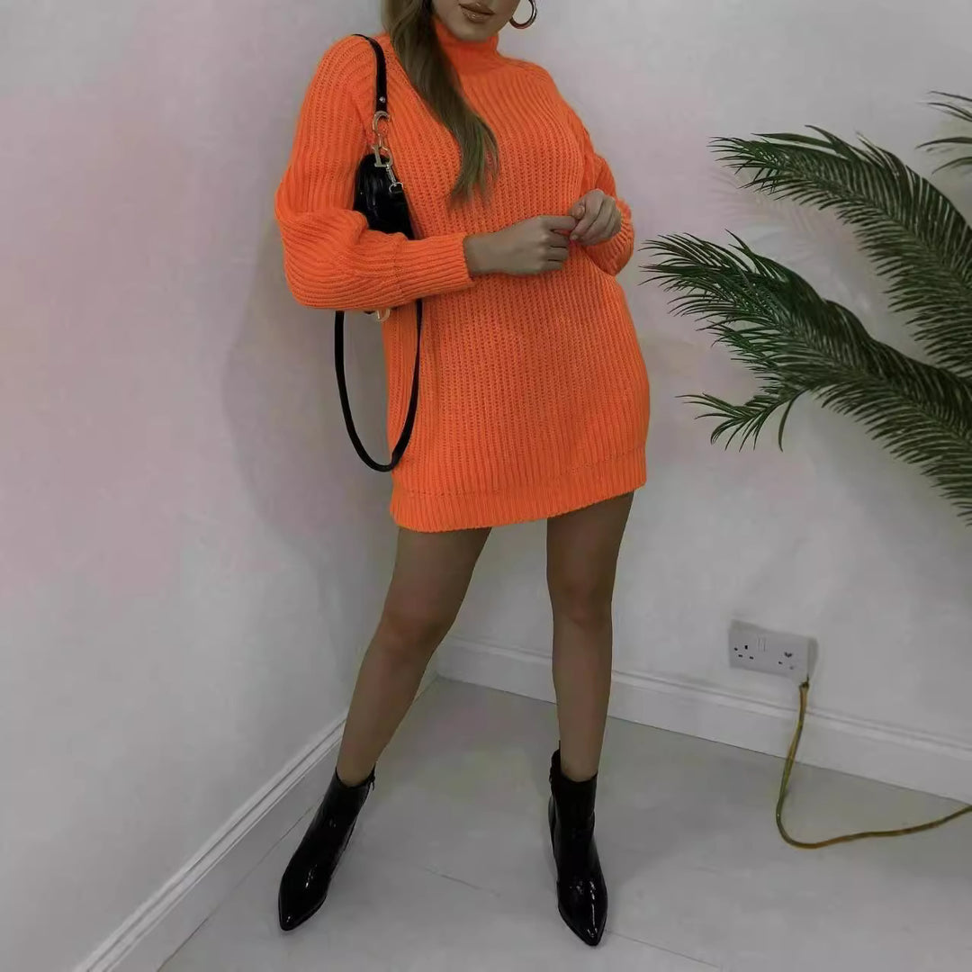 Women's oversized sweater with high collar and structure Lune London