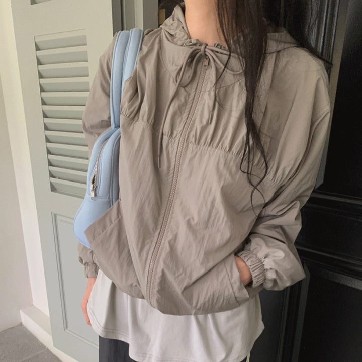 Veste de transition athlétique pour femmes avec cordon de serrage réglable Chic & Stil