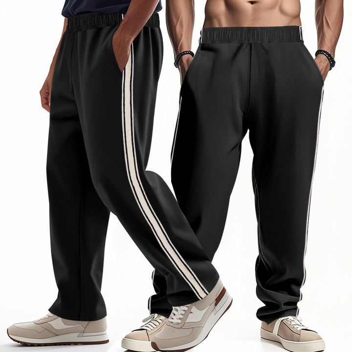 Men's sporty leisure pants with contrasting stripes on the sides Lune London