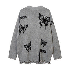 Casual cardigan for women with butterfly pattern and striking details Lune London