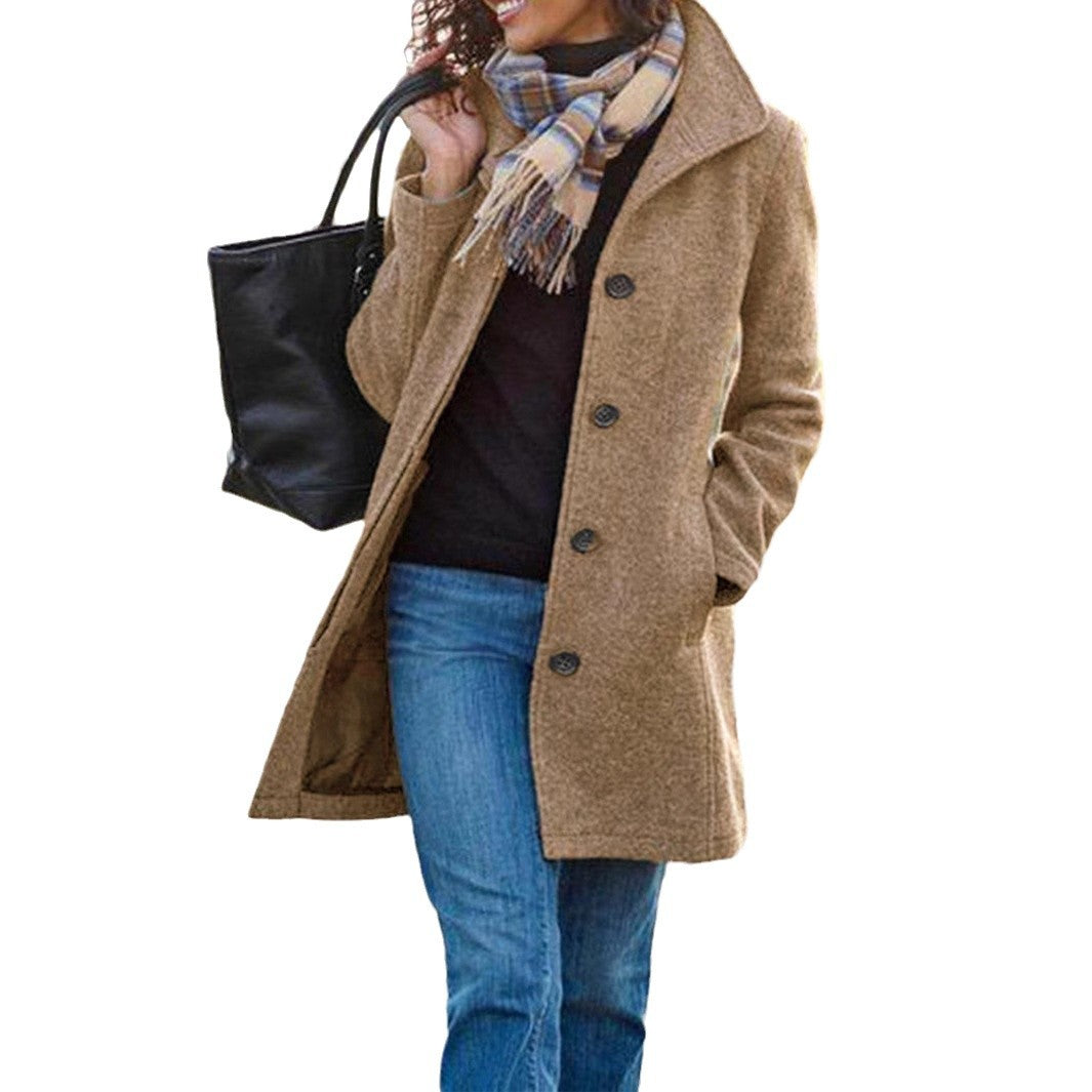 Women's Elegant Wool Coat Lune London